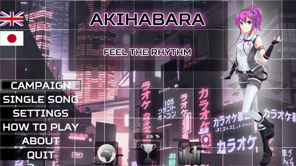 Akihabara - Feel the Rhythm Steam CD Key, 1.25$