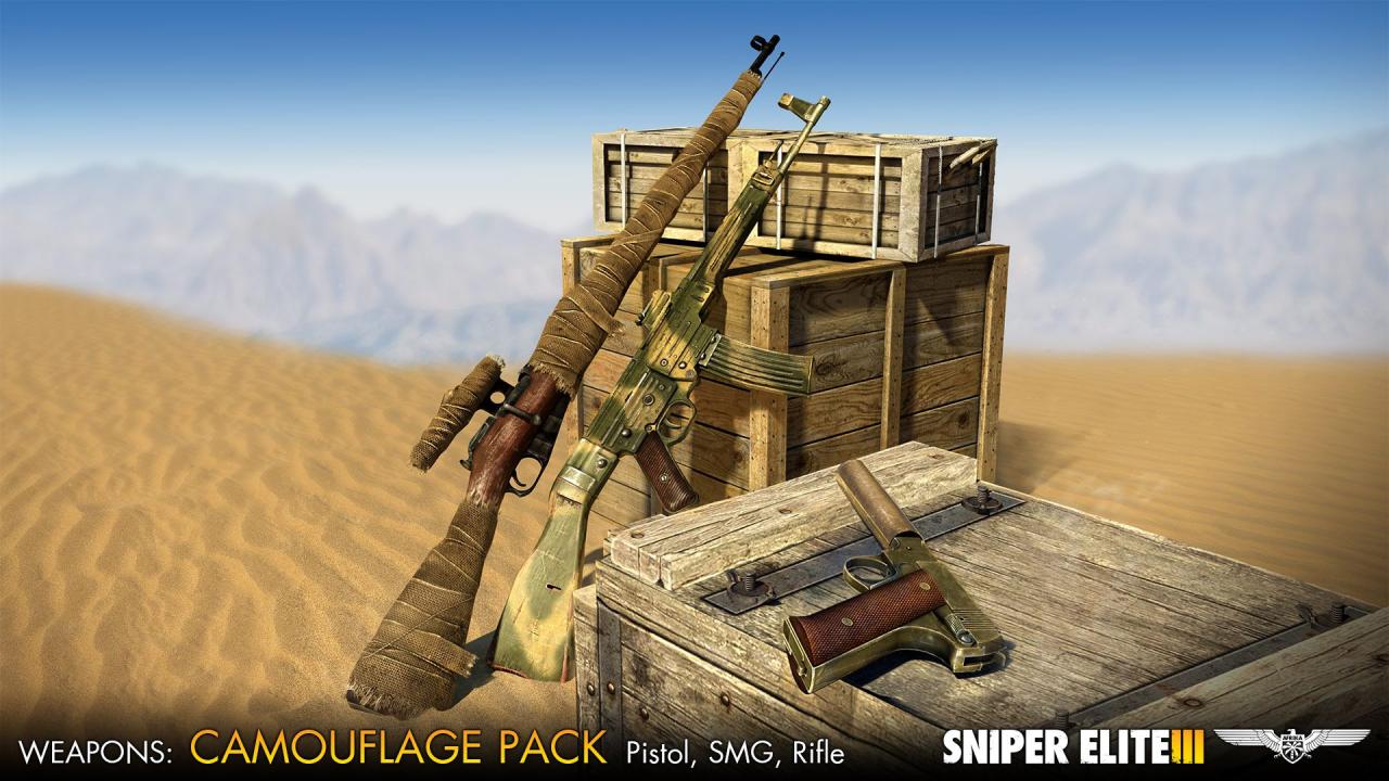 Sniper Elite III - Camouflage Weapons Pack DLC Steam CD Key, 2.25$
