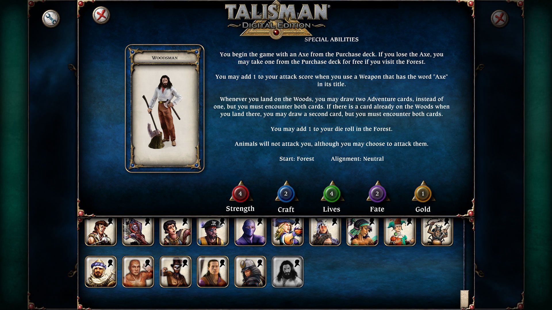 Talisman - Character Pack #17 - Woodsman DLC Steam CD Key, 1.14$