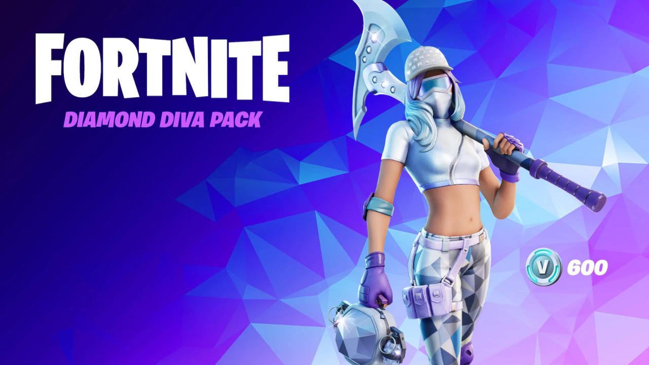 Fortnite - The Diamond Diva Pack DLC EU XBOX One / Xbox Series X|S CD Key, 260.13$