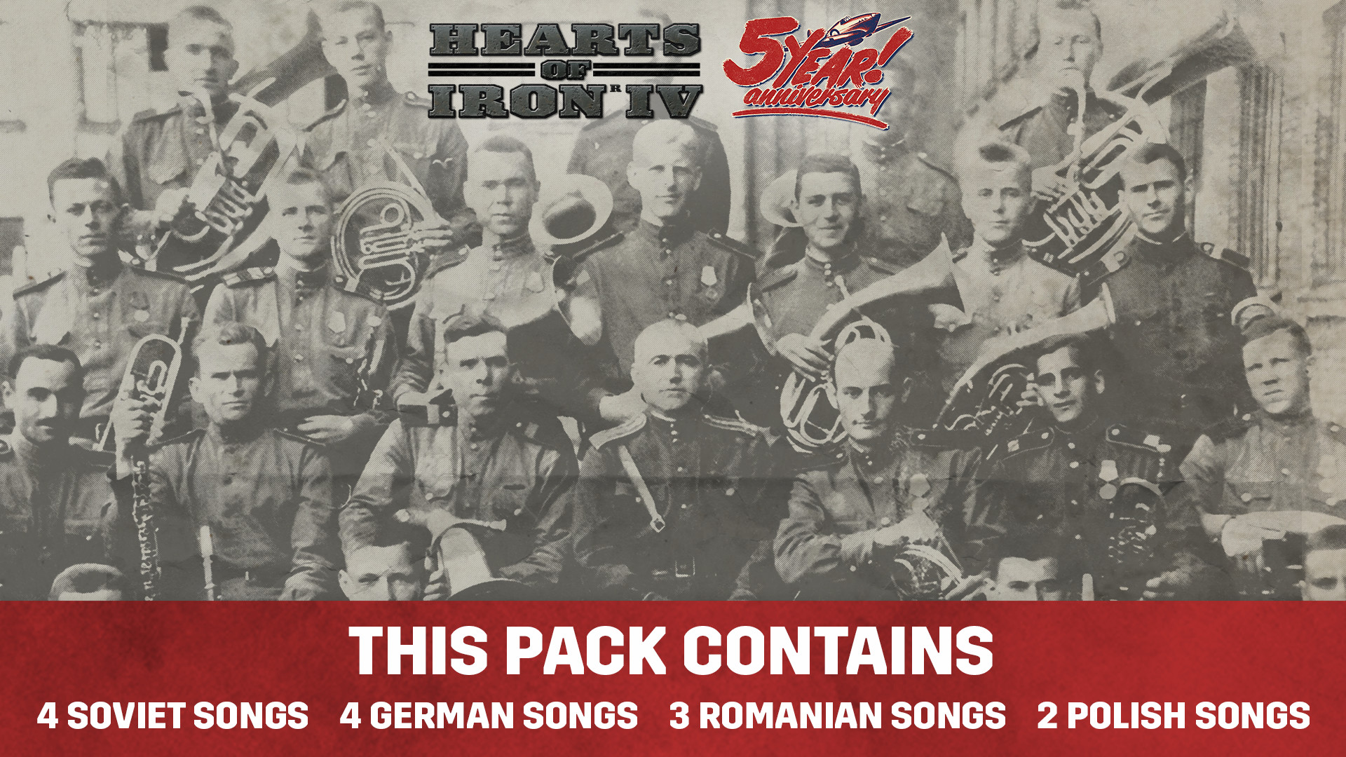 Hearts of Iron IV - Eastern Front Music Pack DLC Steam CD Key, 3.15$