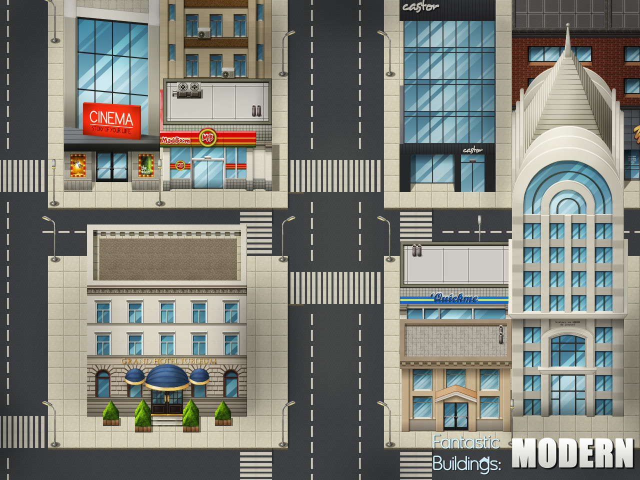 RPG Maker VX - Ace Fantastic Buildings: Modern DLC EU Steam CD Key, 5.07$