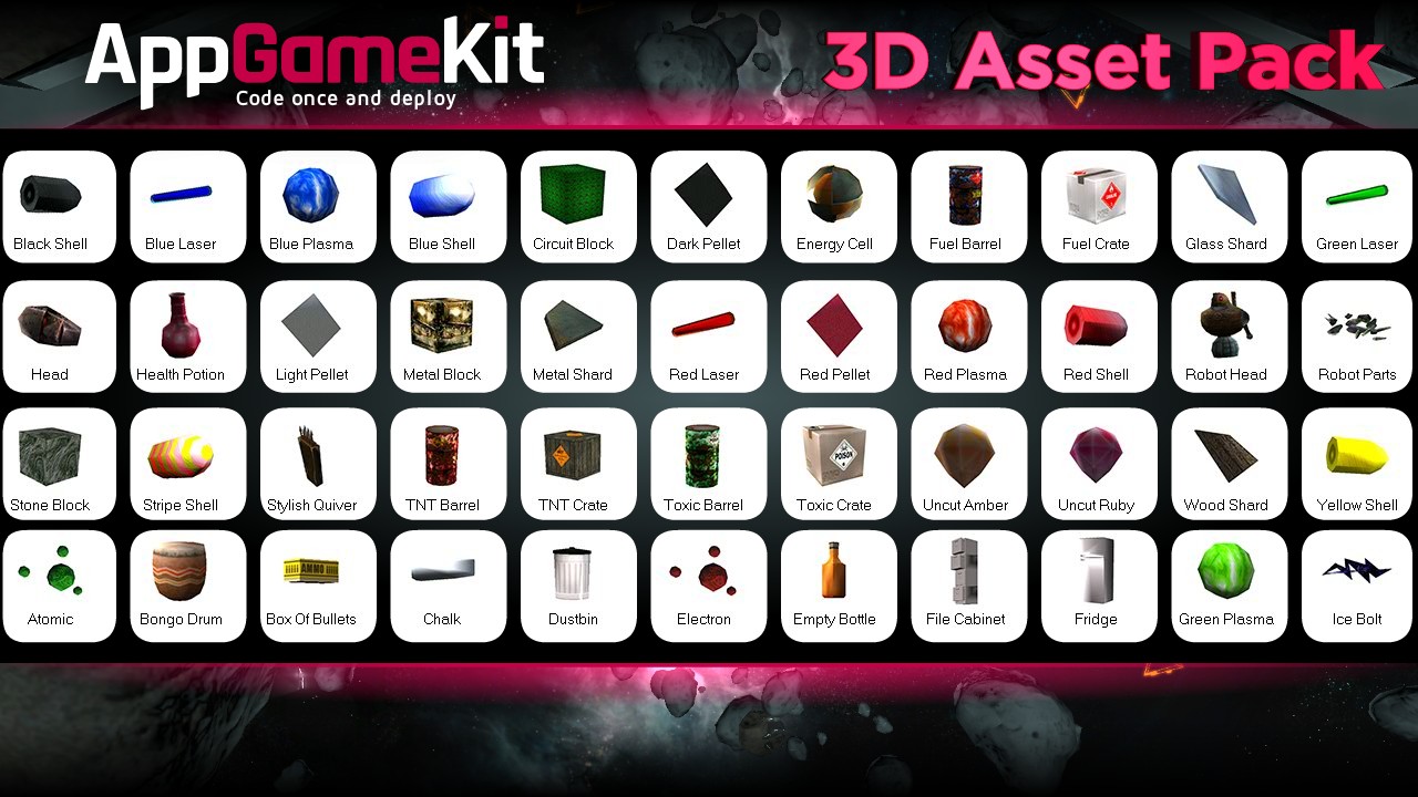 AppGameKit - 3D Asset Pack DLC Steam CD Key, 1.64$