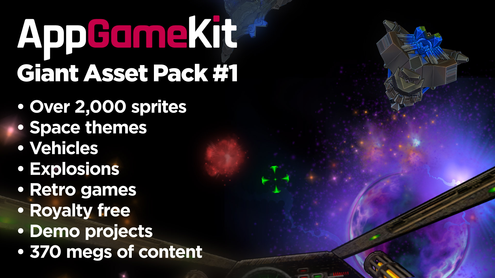 AppGameKit Classic - Giant Asset Pack 1 DLC EU Steam CD Key, 2.18$