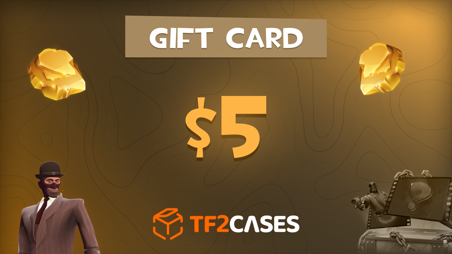 TF2CASES.com $5 Gift Card, 5.65$