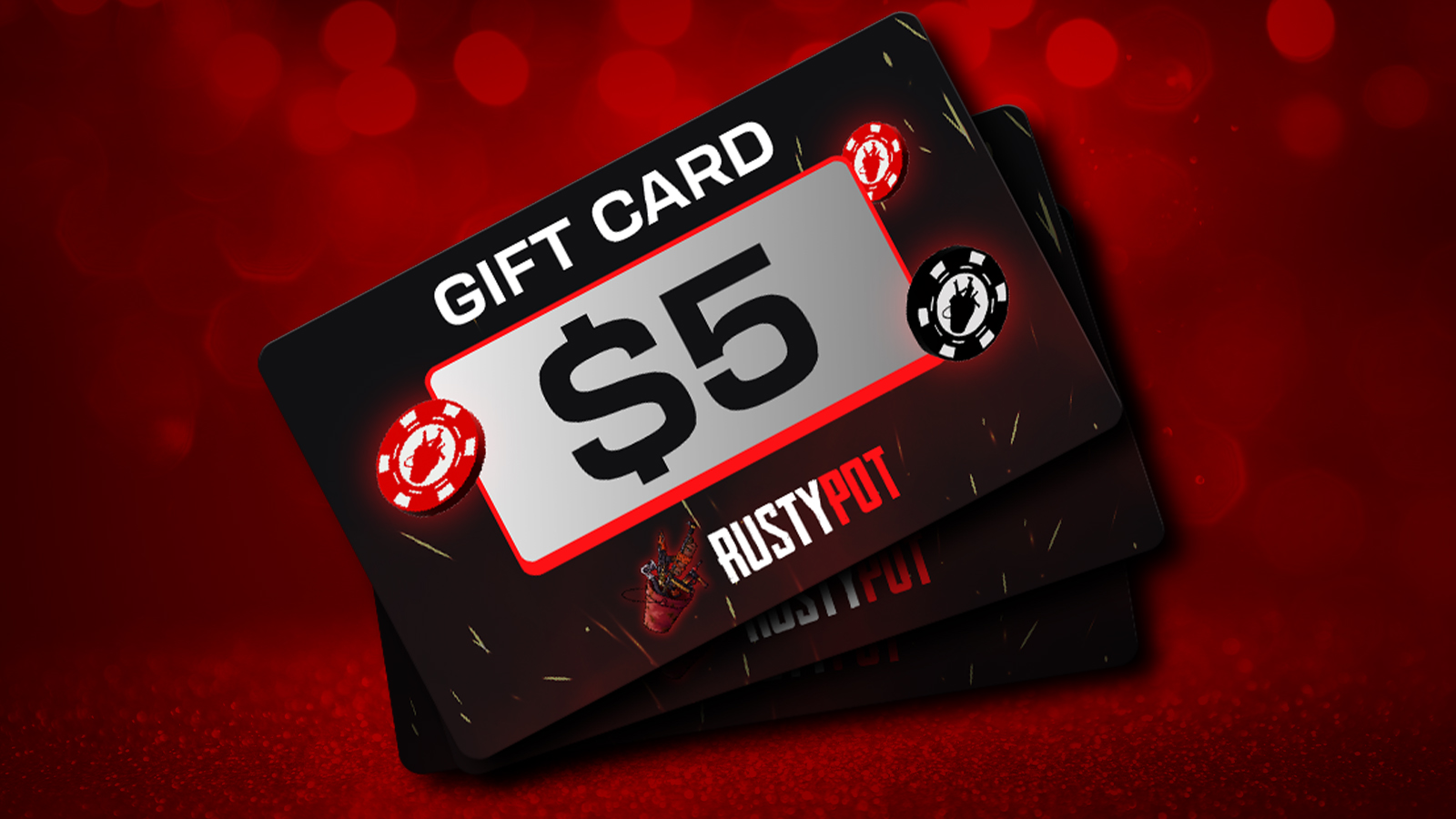 RustyPot $5 Grub Bucks Giftcard, 5.25$