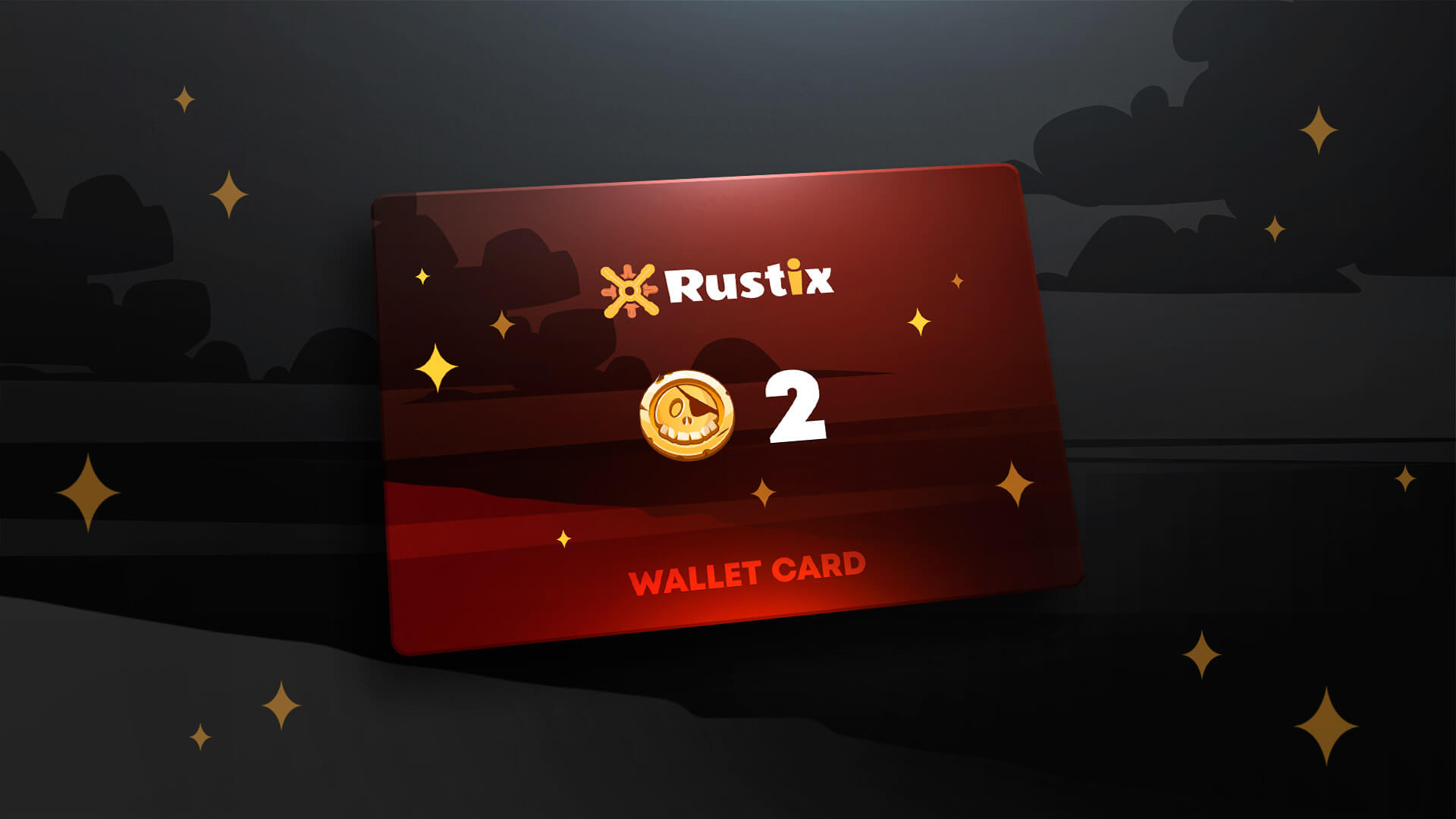 Rustix.io 2 USD Wallet Card Code, 2.26$