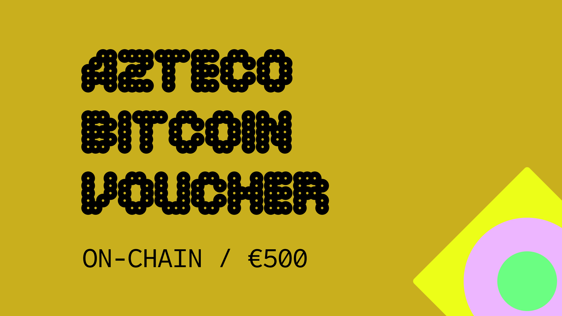 Azteco Bitcoin On-Chain €500 Voucher, 564.98$