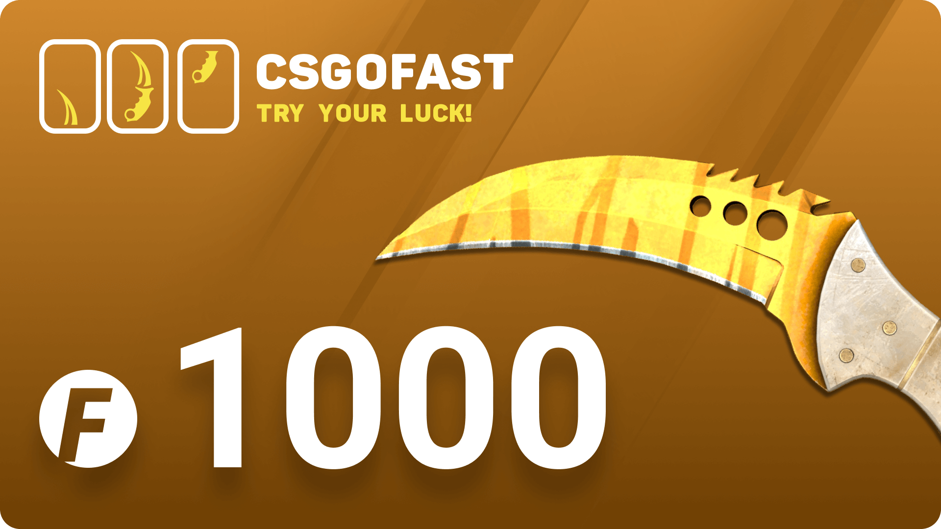 CSGOFAST 1000 Fast Coins Gift Card, 695.26$