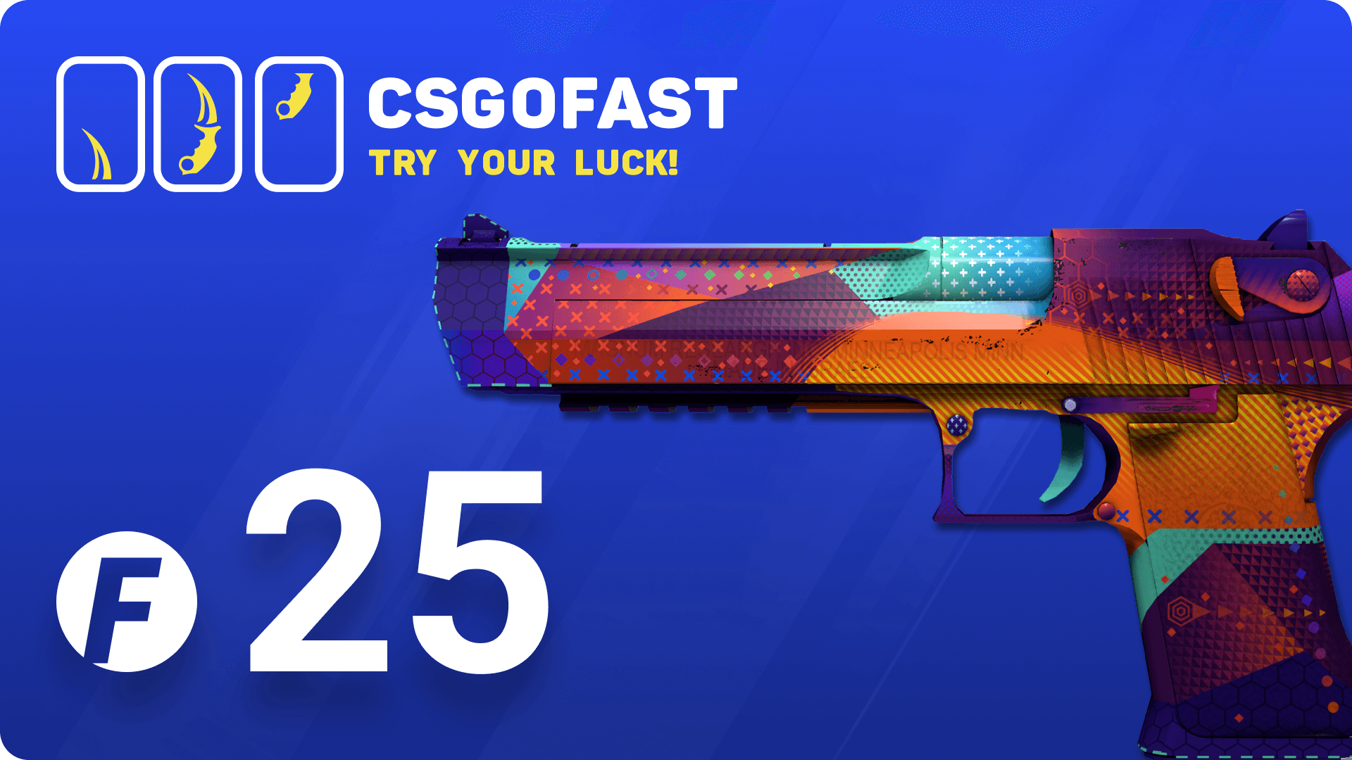 CSGOFAST 25 Fast Coins Gift Card, 17.77$