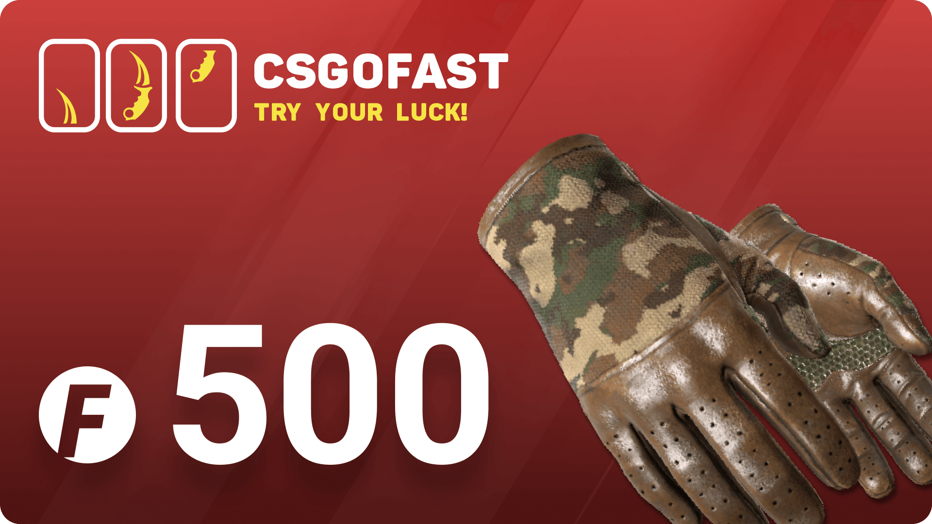 CSGOFAST 500 Fast Coins Gift Card, 353.1$