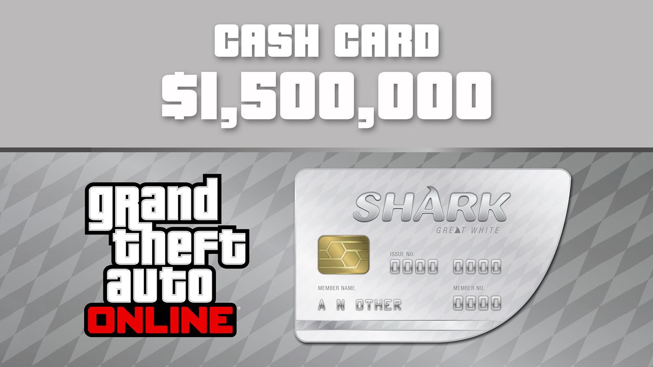 Grand Theft Auto Online - $1,500,000 Great White Shark Cash Card PC Activation Code, 10.15$