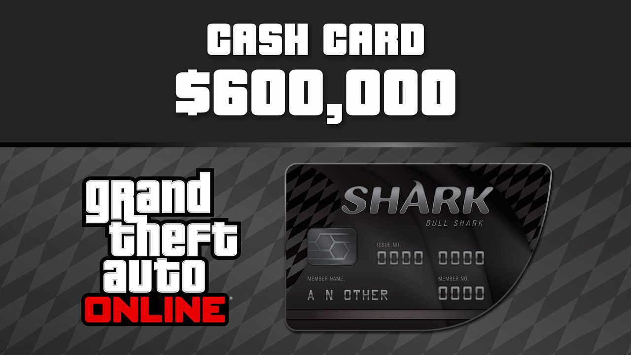 Grand Theft Auto Online - $600,000 Bull Shark Cash Card PC Activation Code, 5.85$