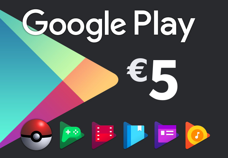 Google Play €5 NL Gift Card, 7.46$