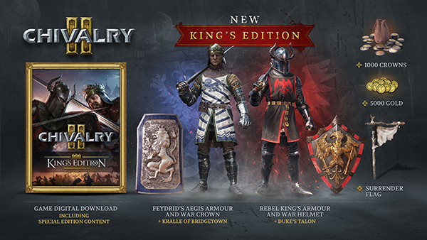 Chivalry 2 King's Edition Steam CD Key, 16.94$