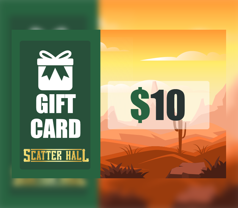 Scatterhall - $10 Gift Card, 12.37$