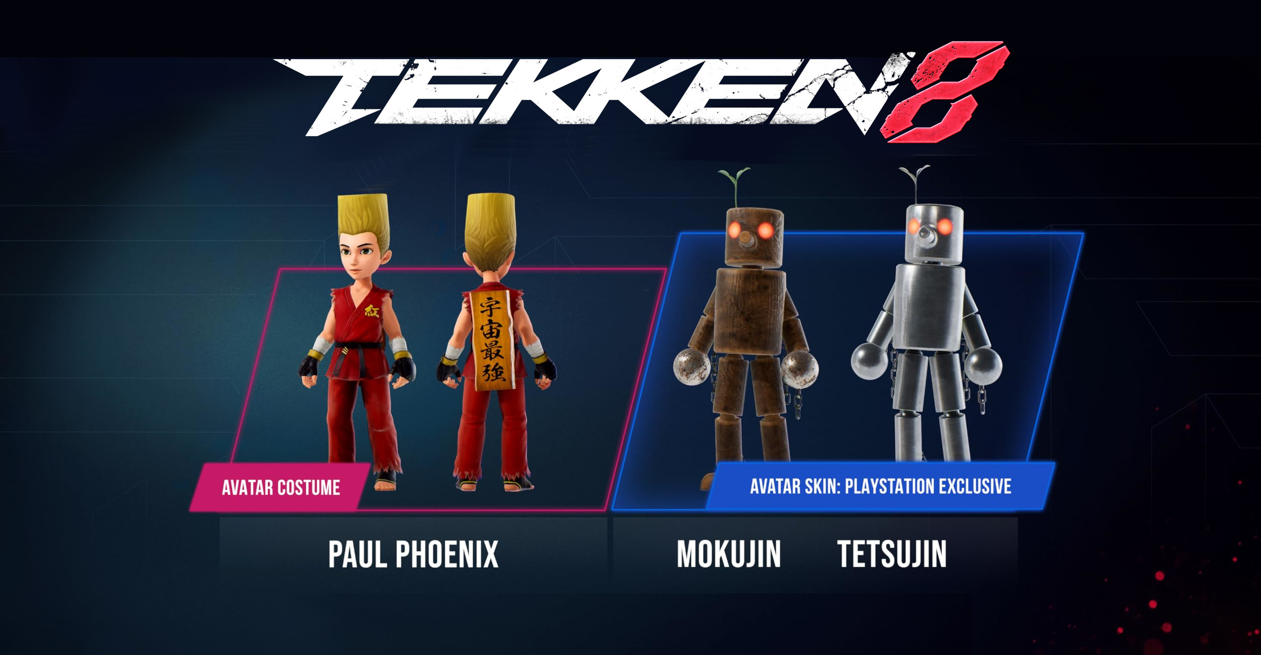 TEKKEN 8 - Pre-order Bonus: Paul Pheonix Set + Mokujin & Tetsujin Skins DLC EU PS5 CD Key, 0.68$