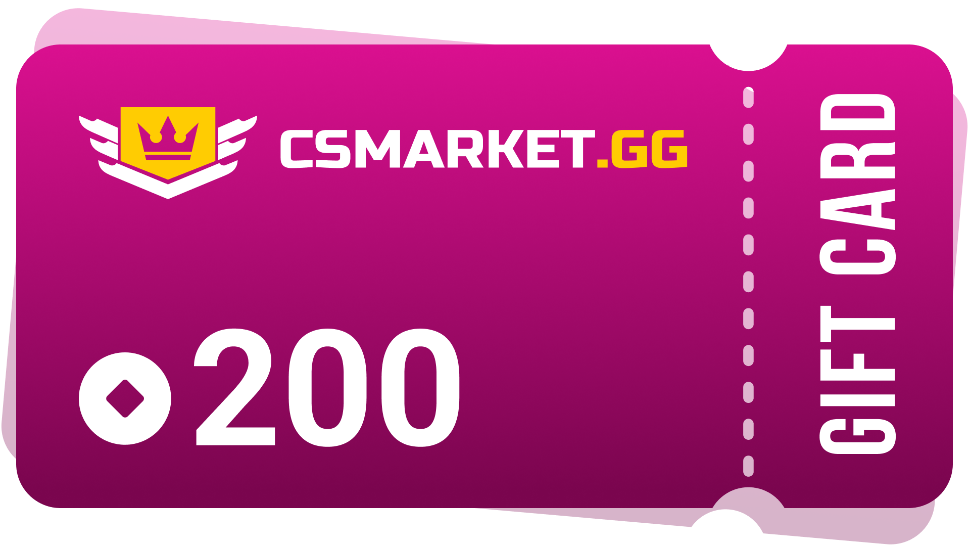 CSMARKET.GG 200 Gems Gift Card, 136.28$