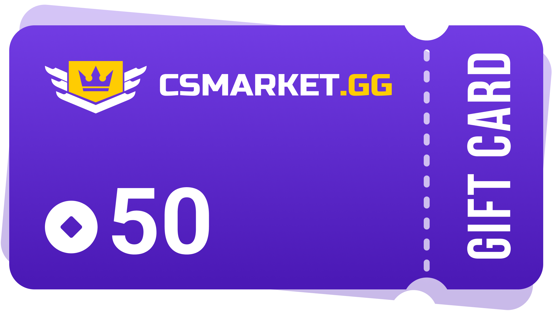 CSMARKET.GG 50 Gems Gift Card, 34.22$