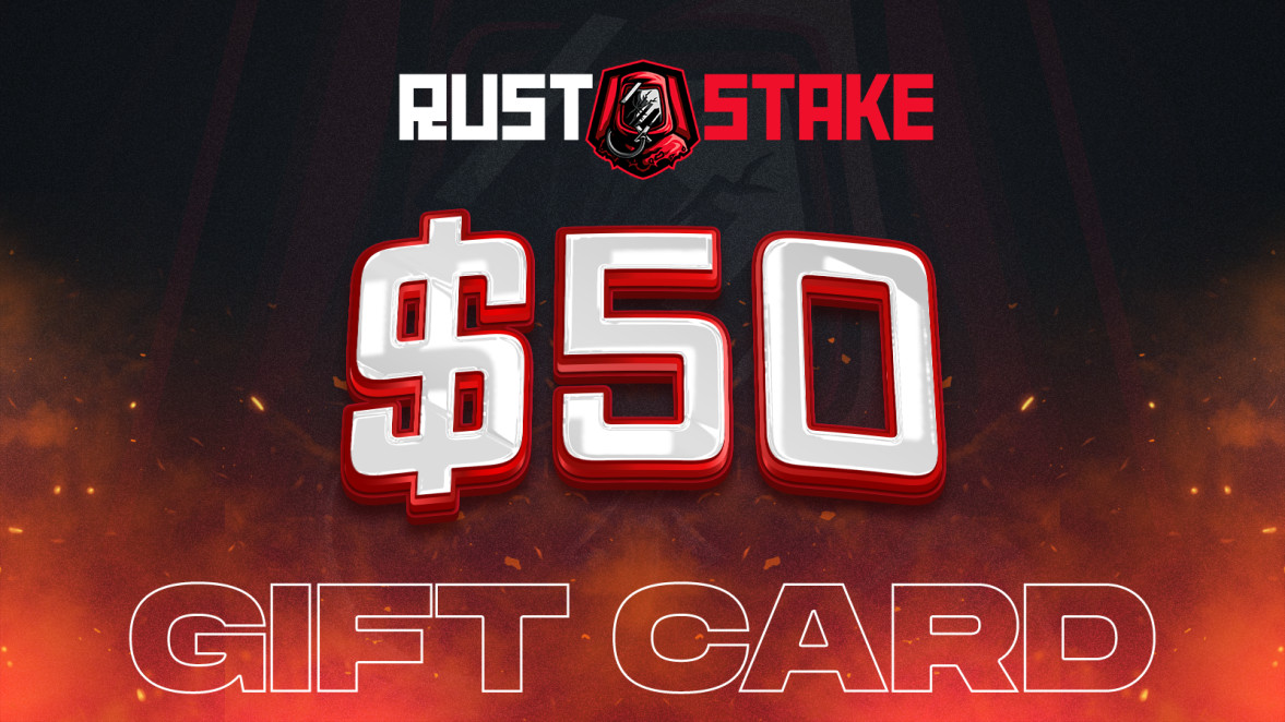 RustStake $50 Gift Card, 55.44$
