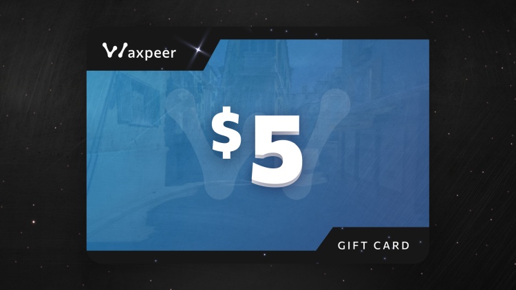 WAXPEER $5 Gift Card, 5.49$